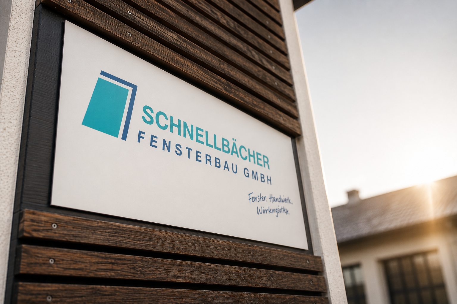 Modernes Haus mit Holzfenstern von Schnellbächer